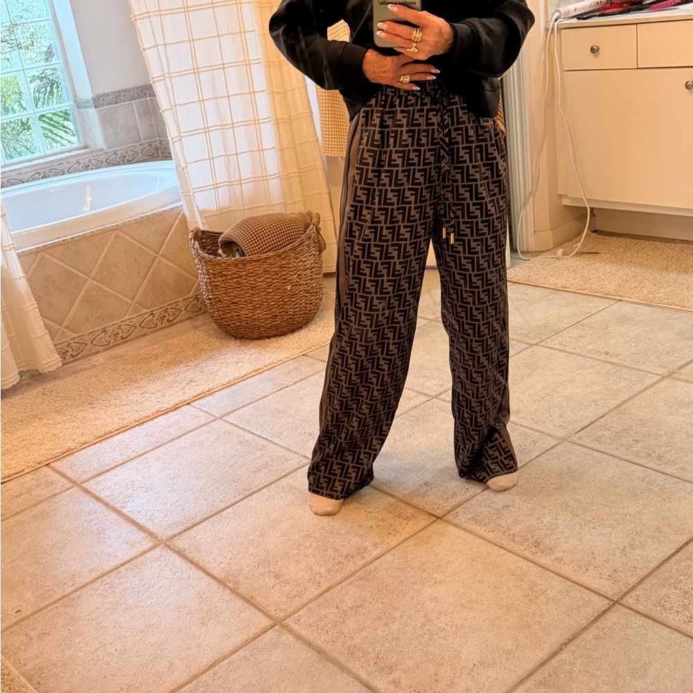 Fendi Black and brown Logo Track Pants - Picture 3 of 7